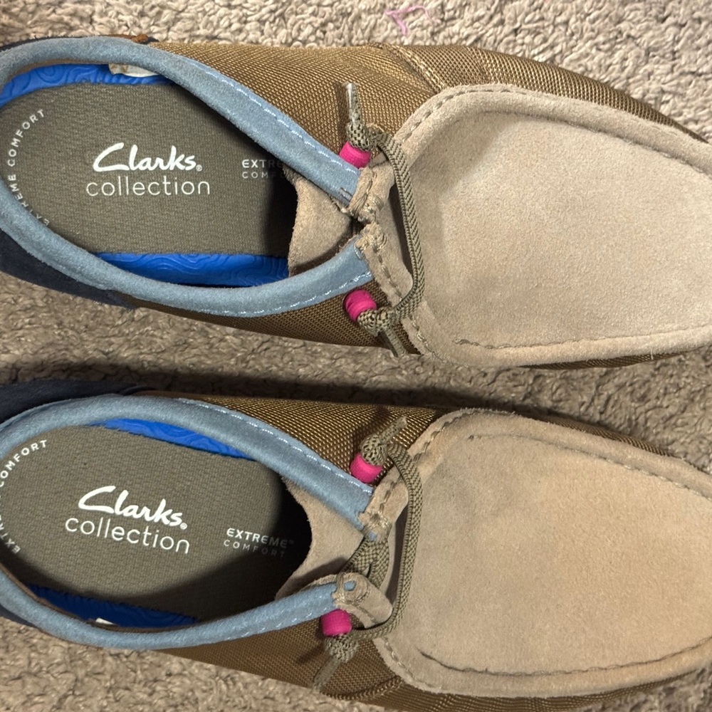 Clarks Men's Brown and Tan Loafers NEW
